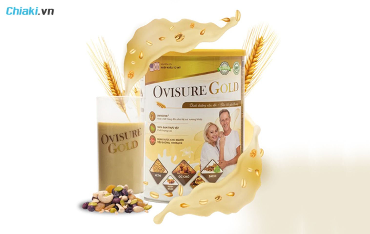 Sữa hạt cao cấp gi&agrave;u dưỡng chất Ovisure Gold