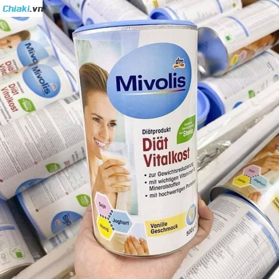 Sữa hỗ trợ giảm c&acirc;n Mivolis Đức bổ sung protein cao