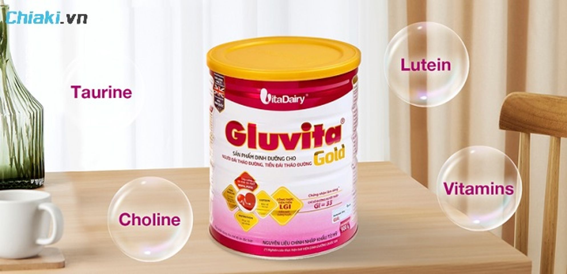 Sữa Gluvita Vitadairy Gold&nbsp;tăng khả năng hấp thụ canxi cho xương