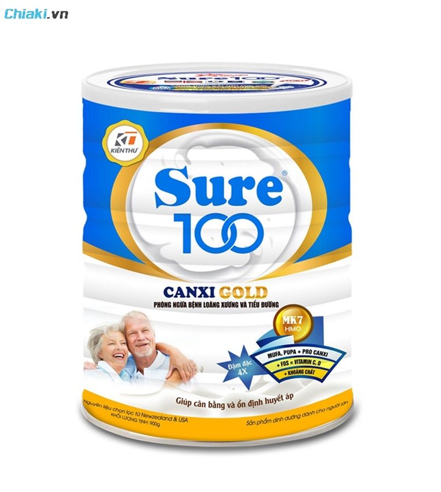 Sữa Sure 100 Canxi Gold Việt Nam cải thiện lo&atilde;ng xương ở người tiểu đường