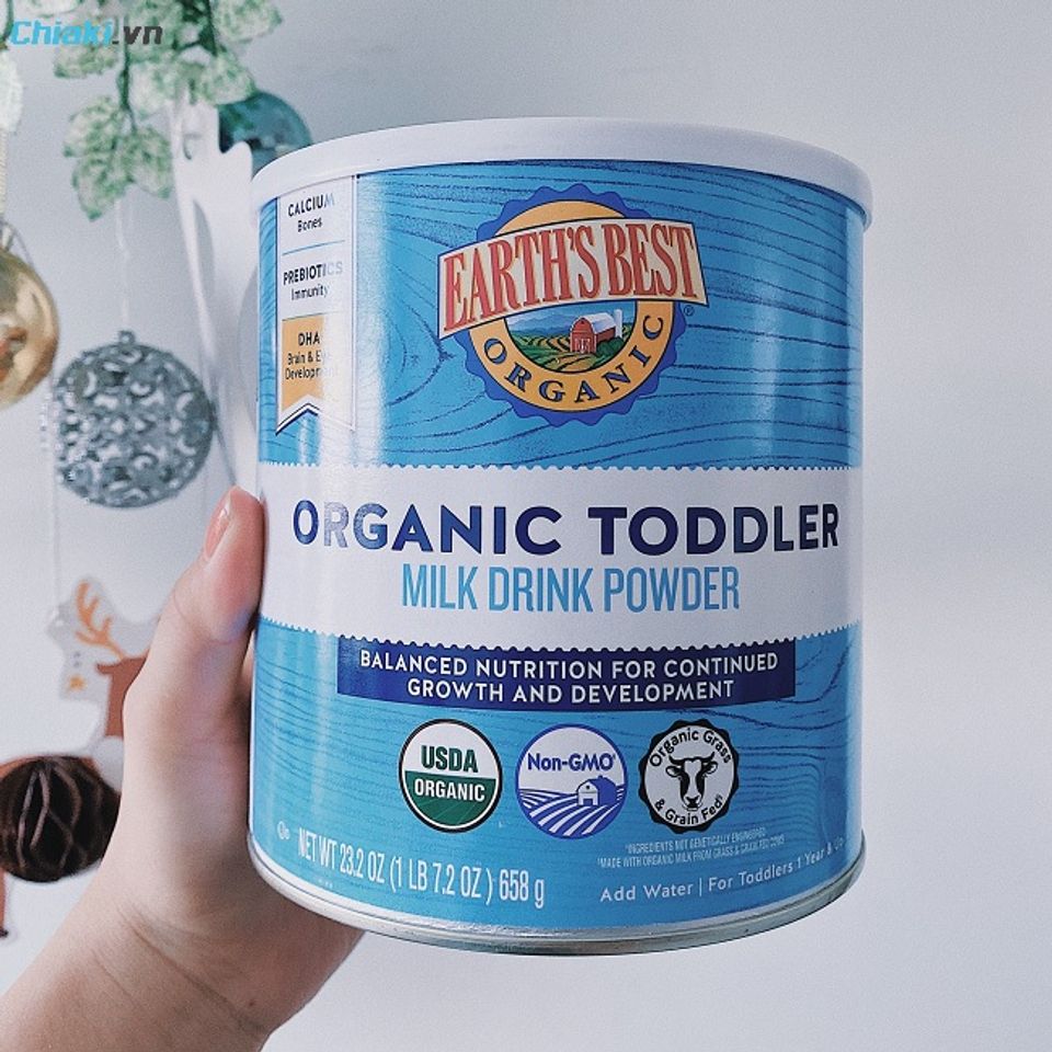 Sữa Earth&rsquo;s Best Organic Toddler "si&ecirc;u sạch" cho trẻ tr&ecirc;n 1 tuổi
