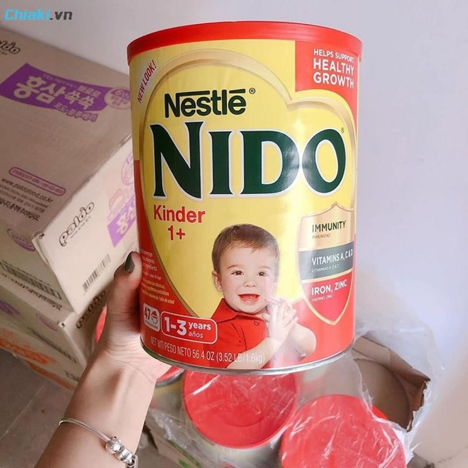 Sữa Nido Nestle 1+ hỗ trợ b&eacute; ph&aacute;t triển