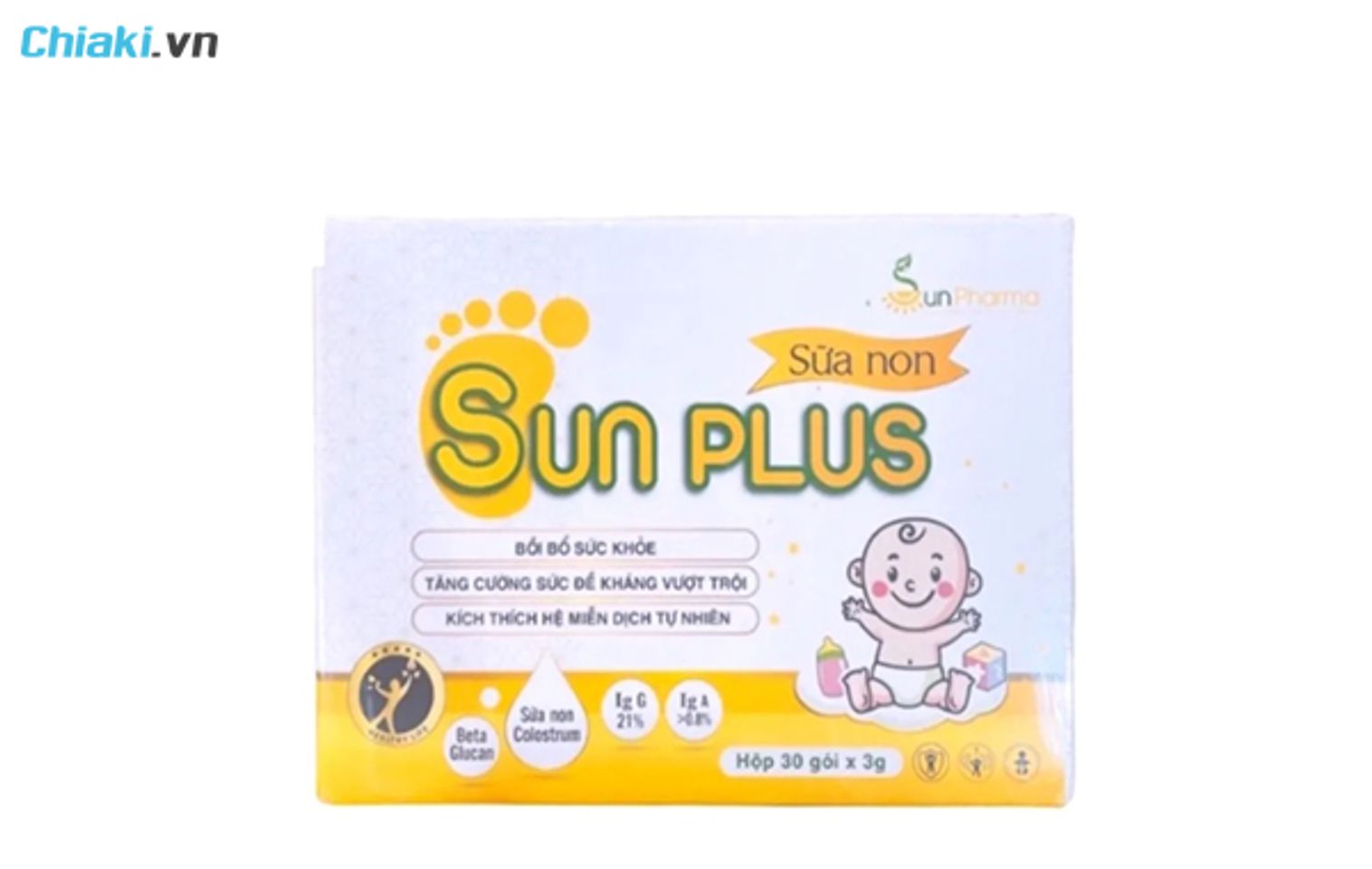 sữa non dạng g&oacute;i Sun Plus