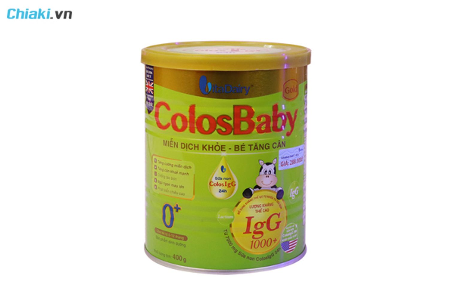sữa non dạng g&oacute;i VitaDairy ColosBaby 0+