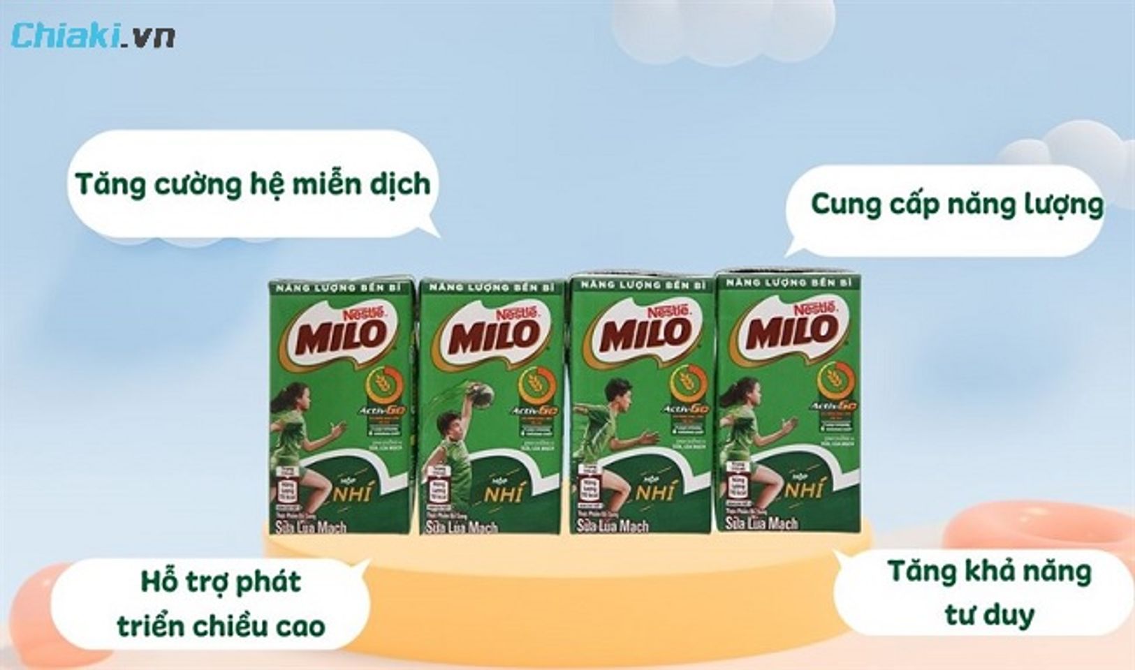 Sữa Milo gi&uacute;p bổ sung năng lượng v&agrave; cung cấp dinh dưỡng