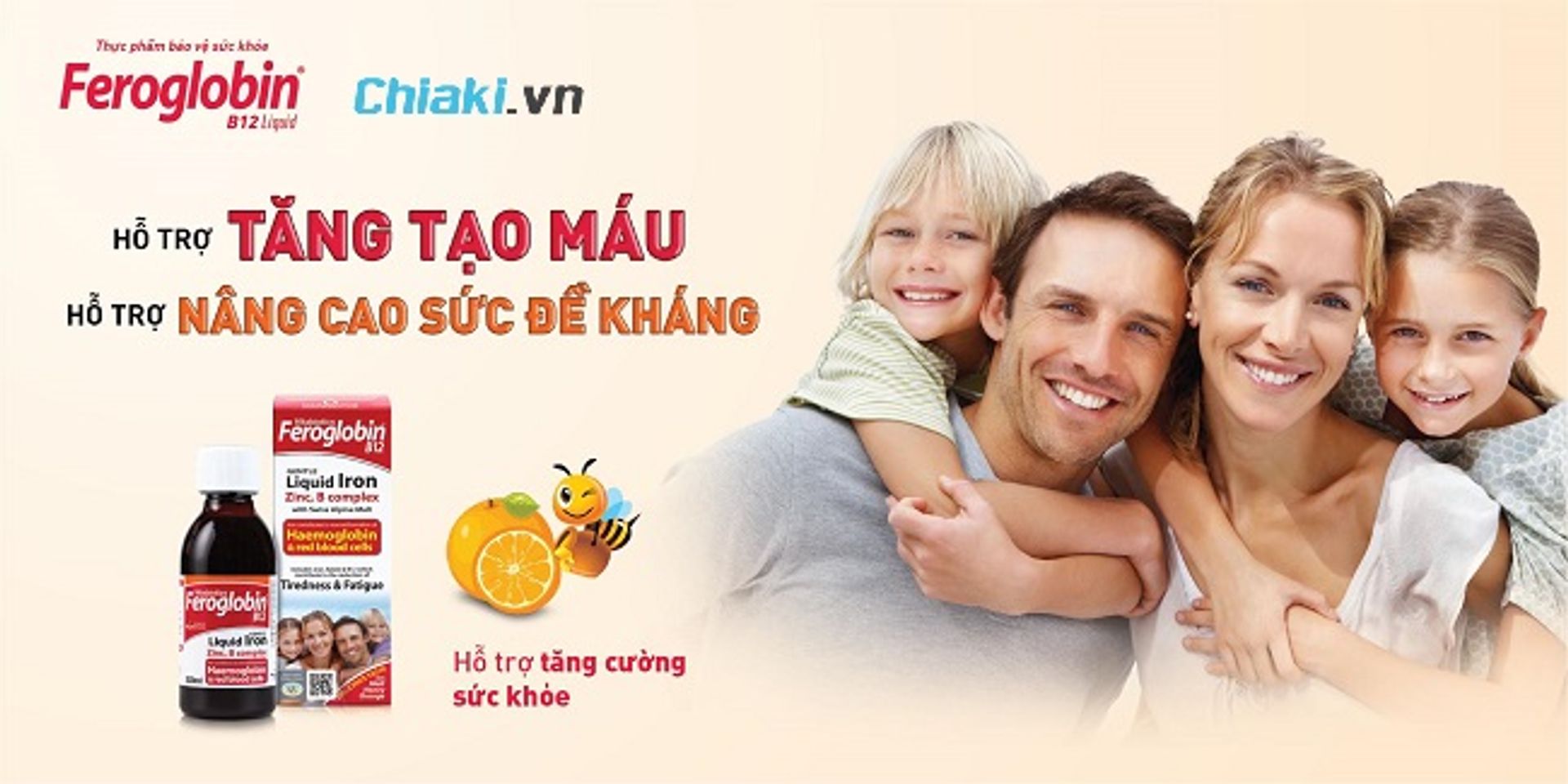 Siro hỗ trợ bổ sung sắt Feroglobin B12