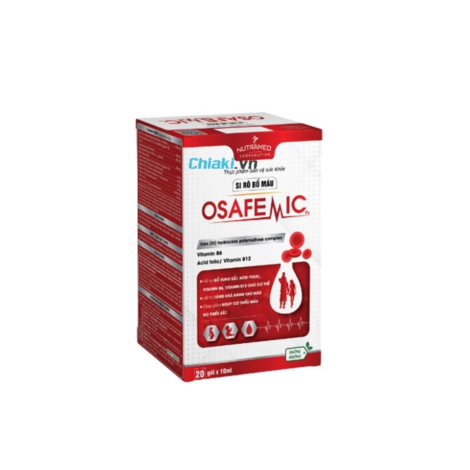 Siro Osafemic hỗ trợ trẻ em v&agrave; người lớn bị thiếu m&aacute;u