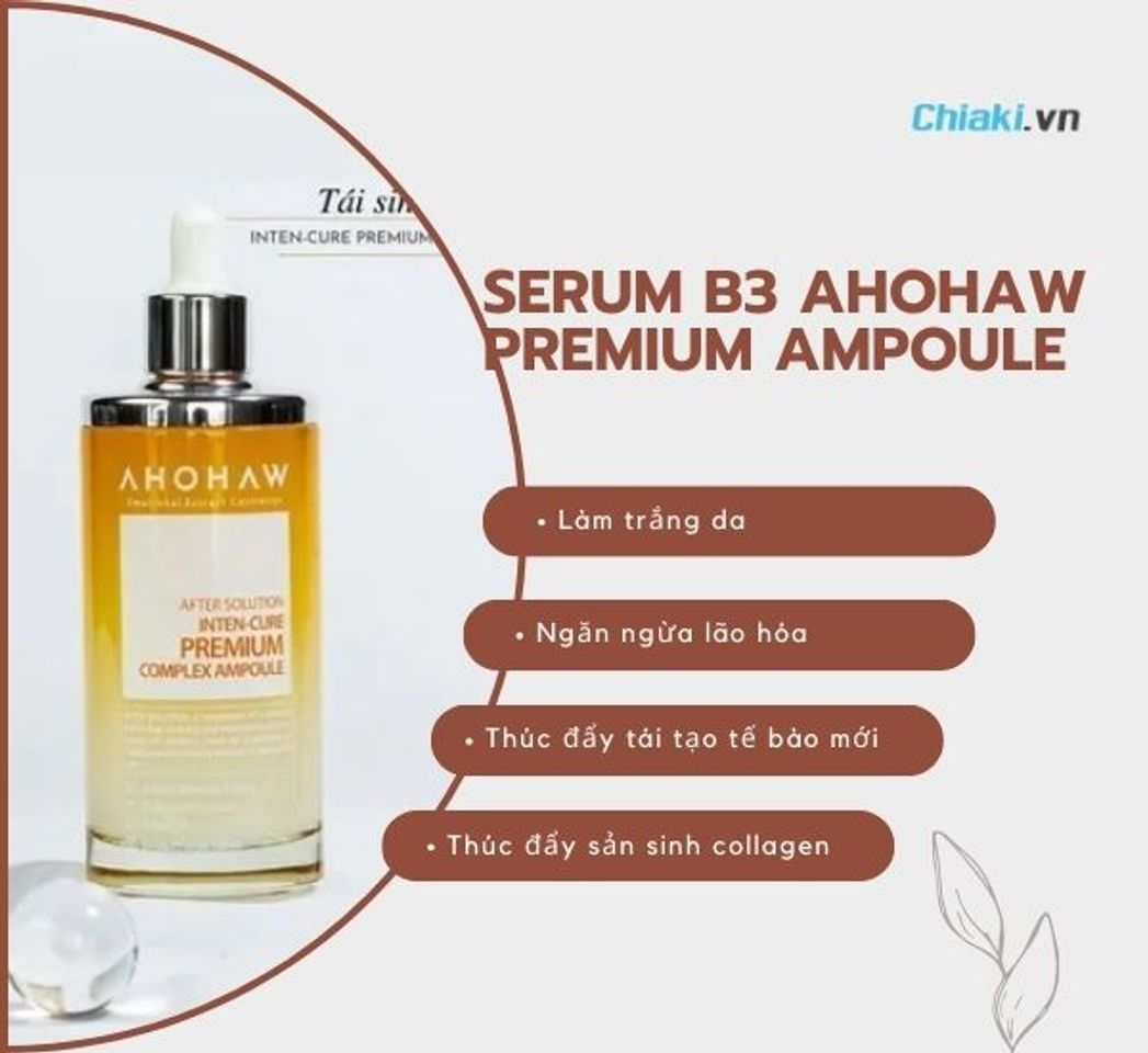 Tinh chất hỗ trợ giảm nhăn Ahohaw Premium Ampoule