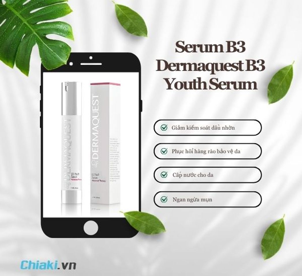 Tinh chất hỗ trợ kiểm so&aacute;t dầu nhờn Dermaquest B3 Youth Serum