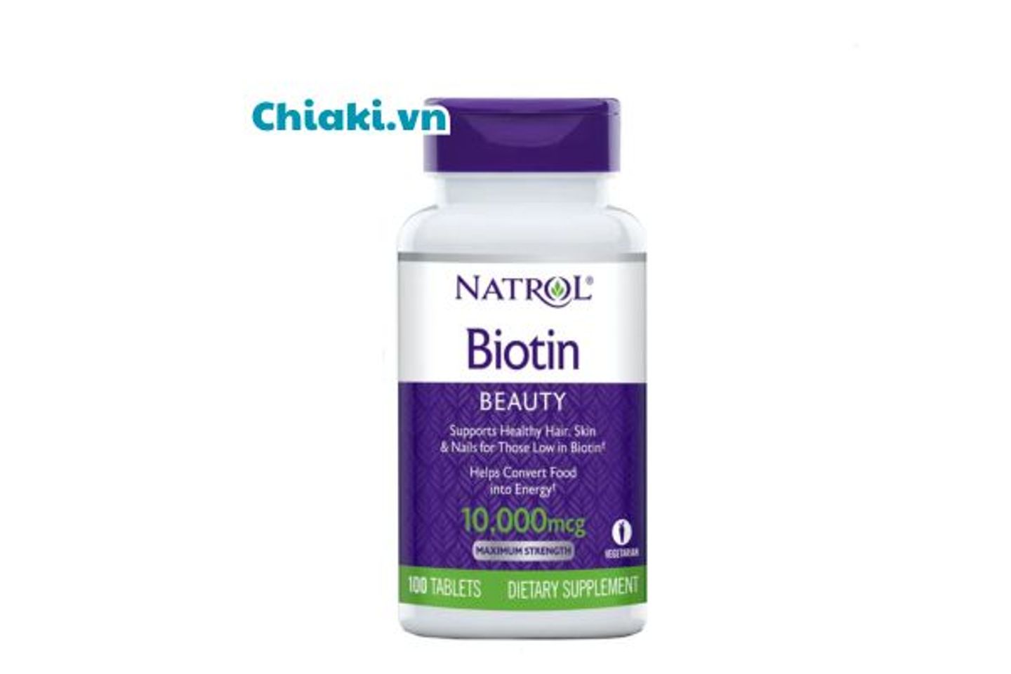 Vi&ecirc;n uống Natrol Biotin 10000 mcg của Mỹ