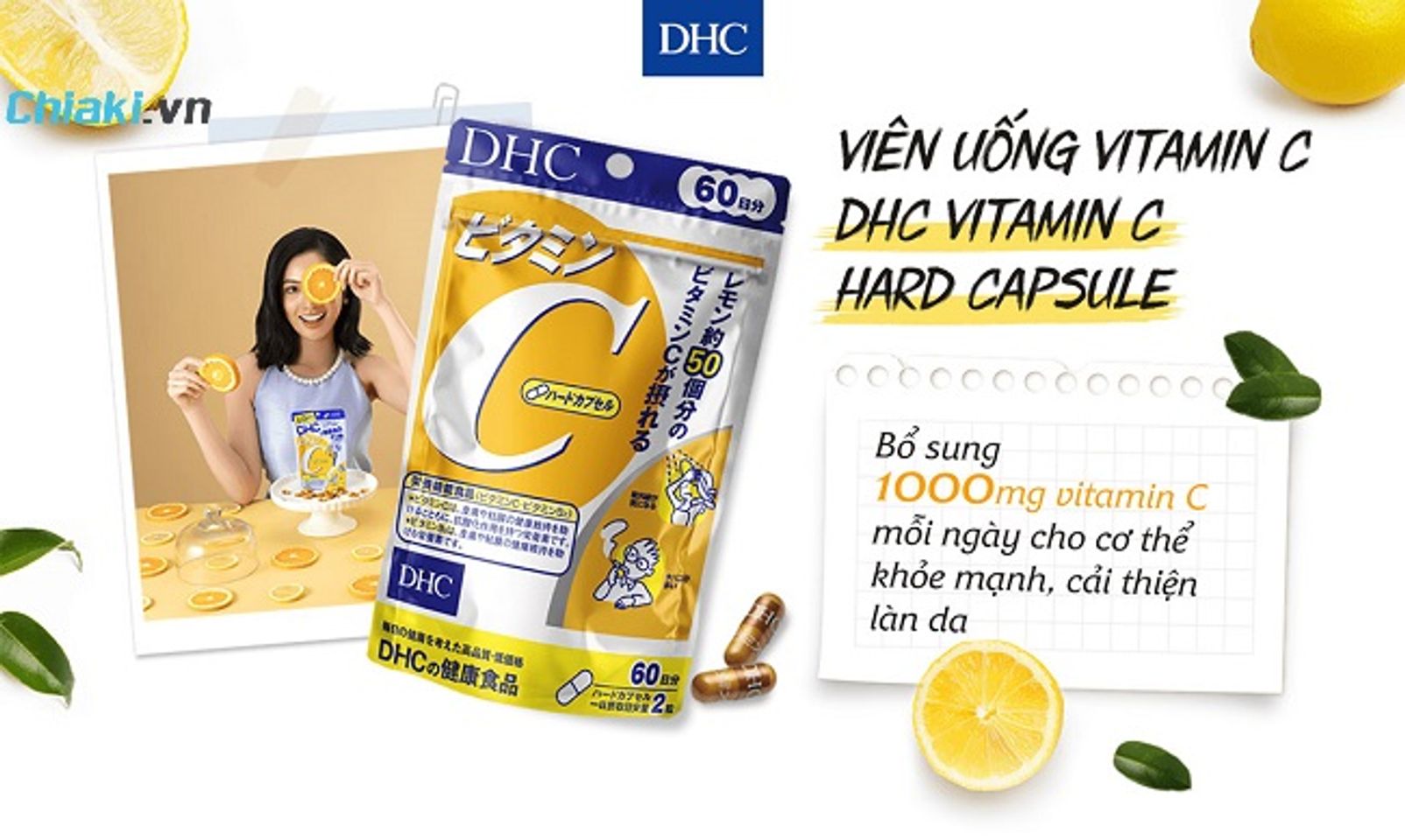 Vi&ecirc;n uống hỗ trợ bổ sung vitamin C DHC