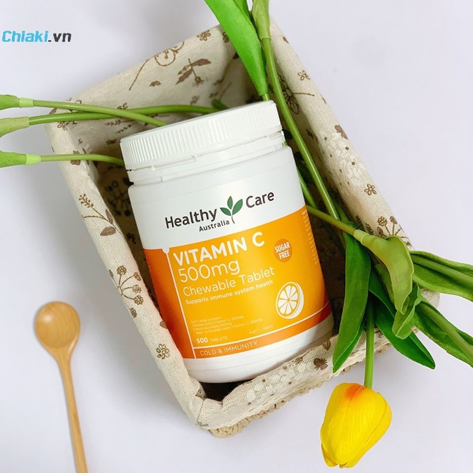Vi&ecirc;n nhai bổ sung vitamin C Healthy Care