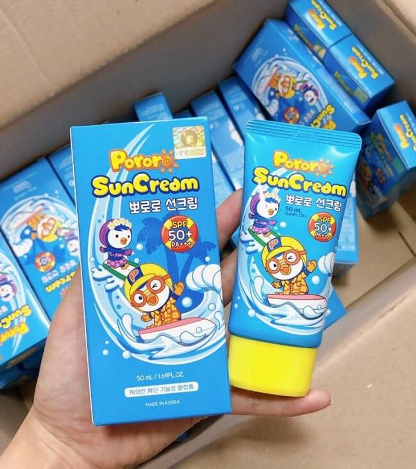 Kem chống nắng cho b&eacute; đi biển Pororo Sun Cream&nbsp;
