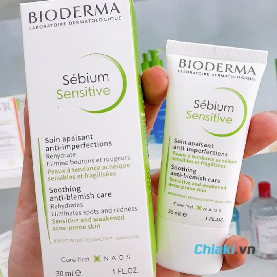 Kem dưỡng Bioderma xanh Sensitive&nbsp;