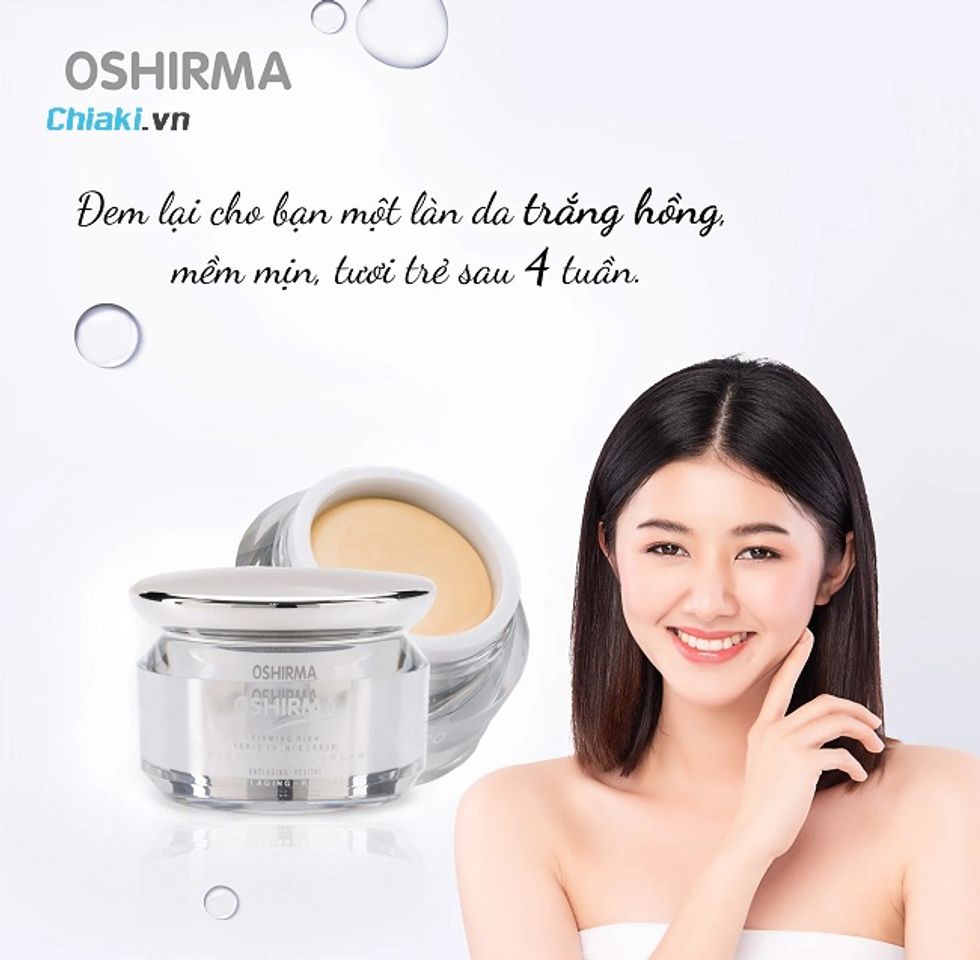 Kem n&eacute;n nh&acirc;n s&acirc;m trẻ h&oacute;a da Oshirma Ginseng