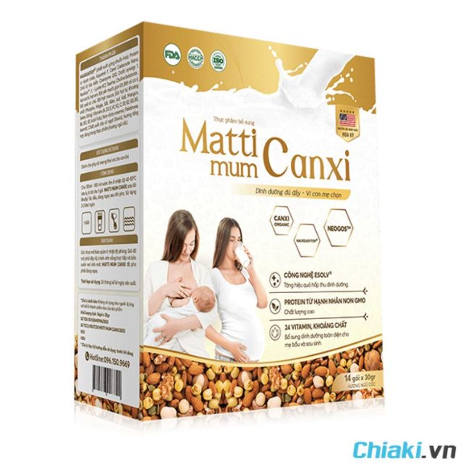 Sữa d&agrave;nh cho mẹ sau sinh cho con b&uacute; Matti Mum Canxi&nbsp;