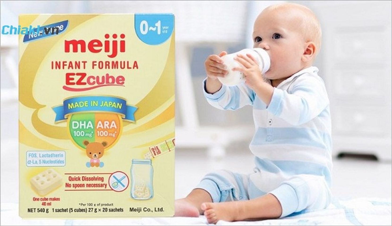Sữa thanh Meiji Infant Formula EZcube