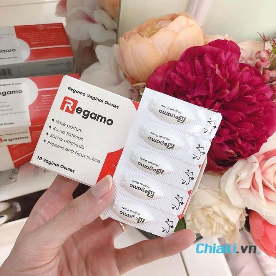 Thuốc đặt phụ khoa trị nấm ngứa Regamo Vaginal Ovules