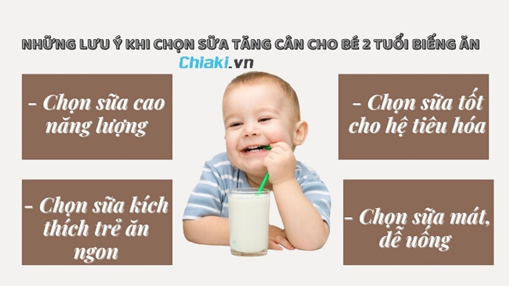Ti&ecirc;u ch&iacute; chọn sữa cho b&eacute; 2 tuổi tăng c&acirc;n tốt