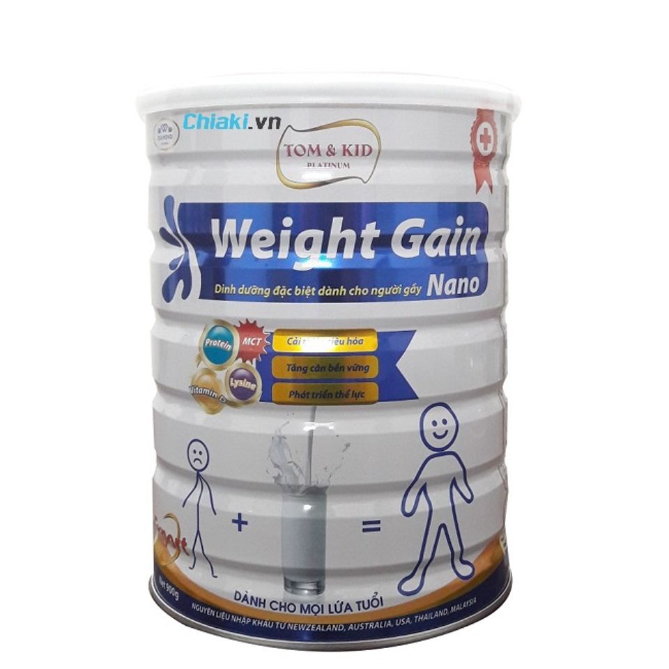 Sữa hỗ trợ tăng c&acirc;n Tom & Kid Platinum Weight Gain Nano