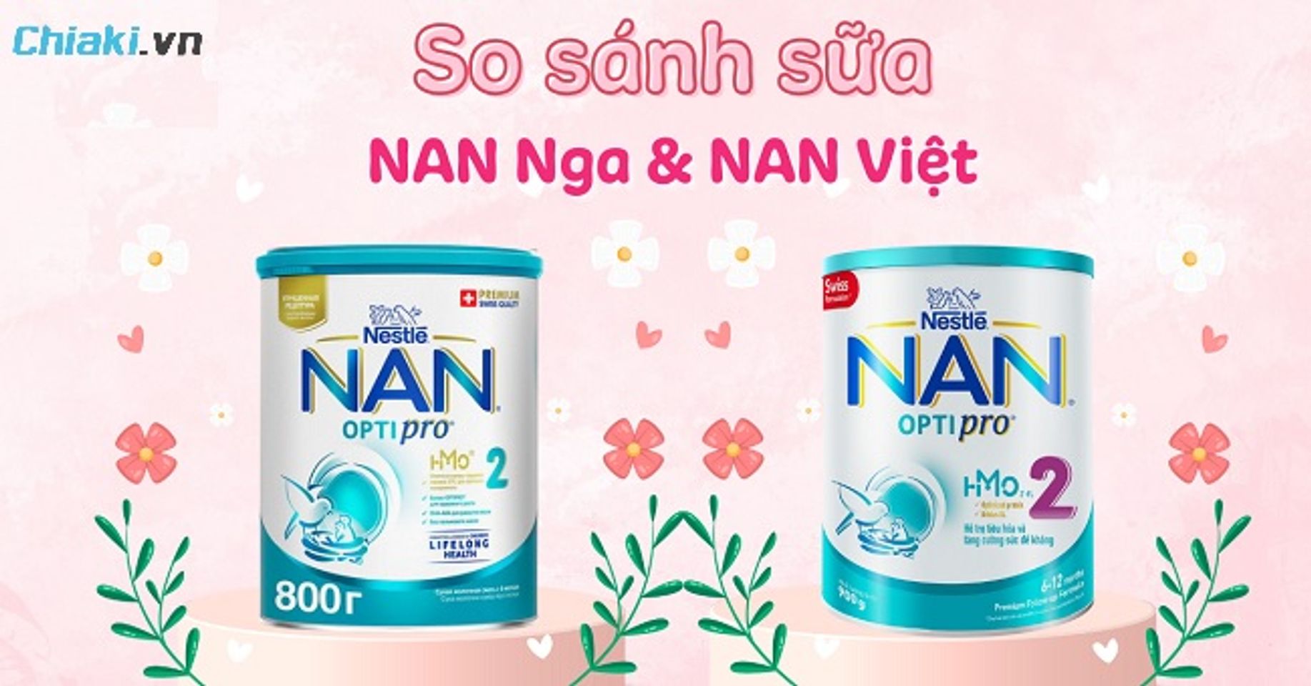 Ưu nhược điểm của sữa Nan Việt v&agrave; Nan Nga