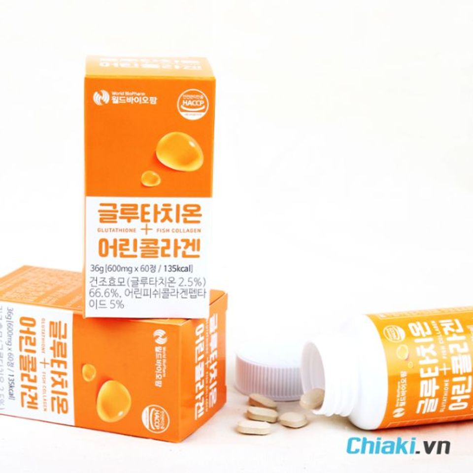 Vi&ecirc;n uống BioPharm Glutathione Collagen