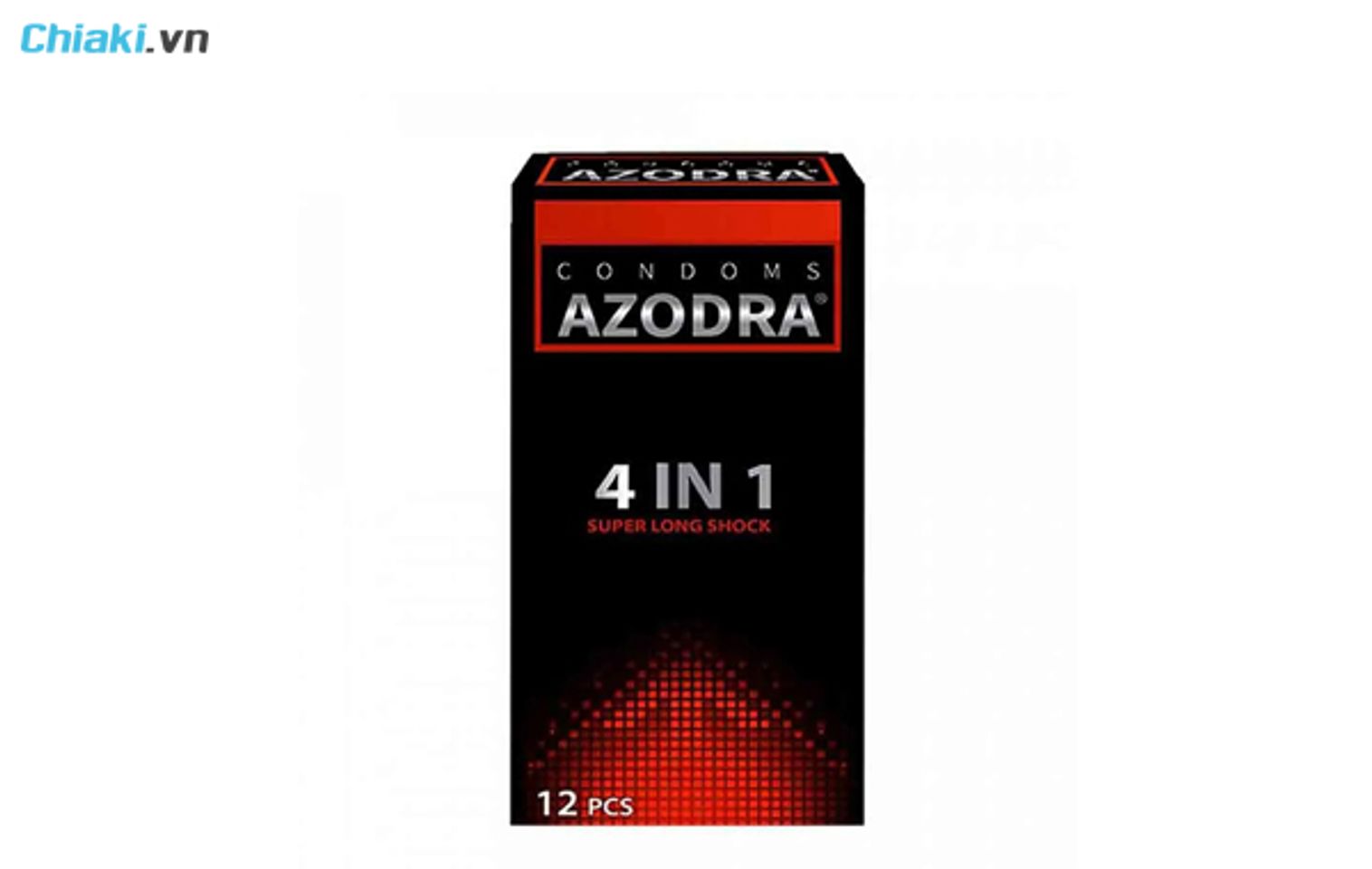 Bao cao su k&eacute;o d&agrave;i thời gian Azodra 4 in 1 Super Long Shock