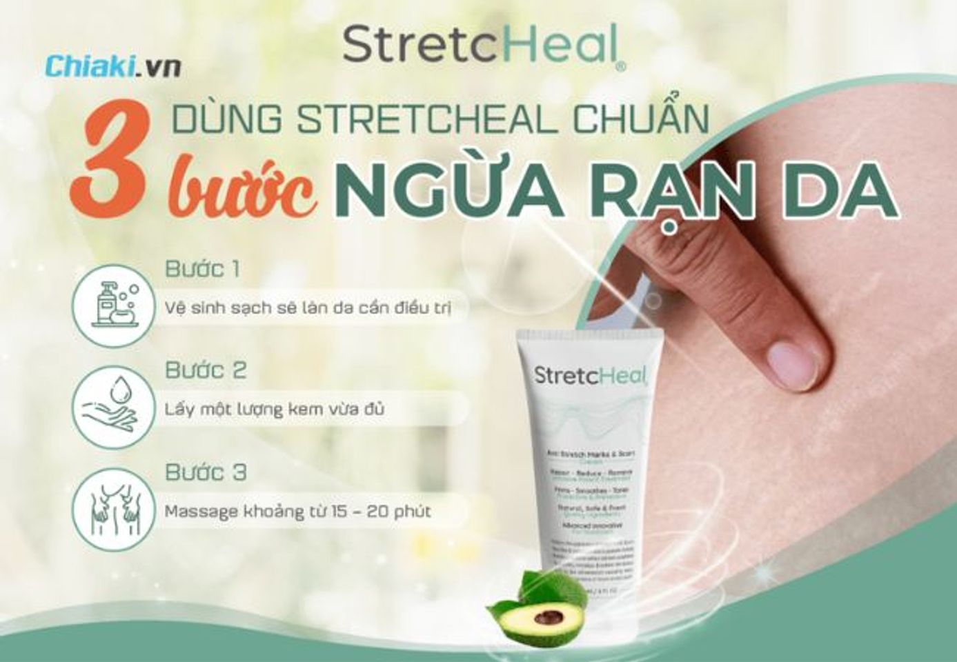 C&aacute;ch sử dụng kem rạn da hiệu quả
