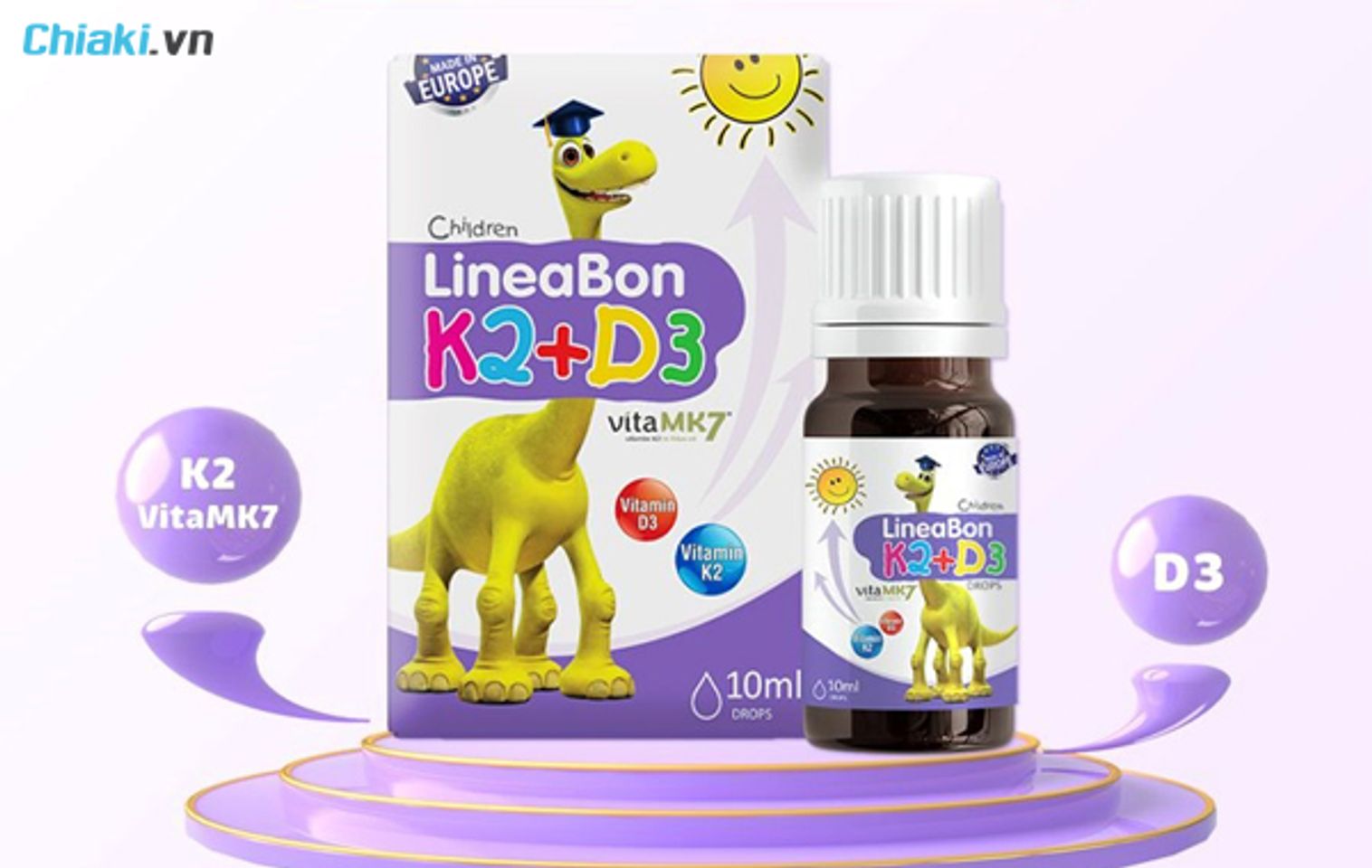 Lineabon K2+D3 uống v&agrave;o thời điểm n&agrave;o