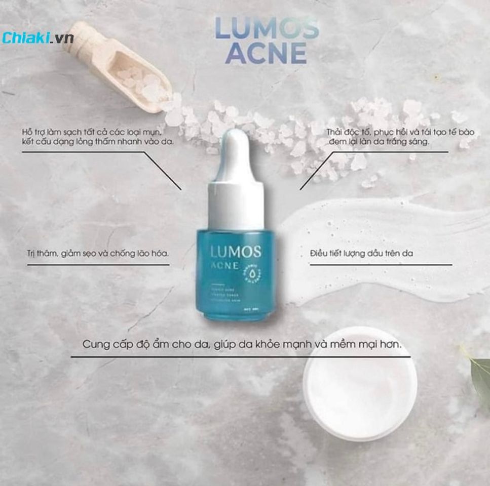 Serum Lumos Acne hỗ trợ giảm mụn, giảm dầu nhờn