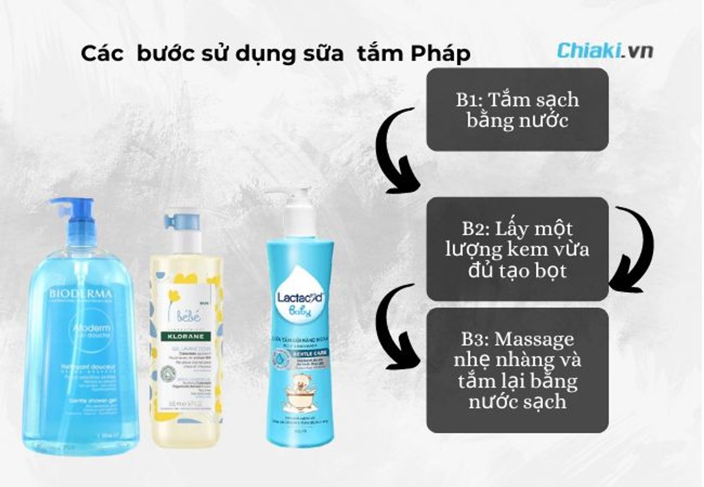 C&aacute;ch sử dụng sữa tắm Ph&aacute;p