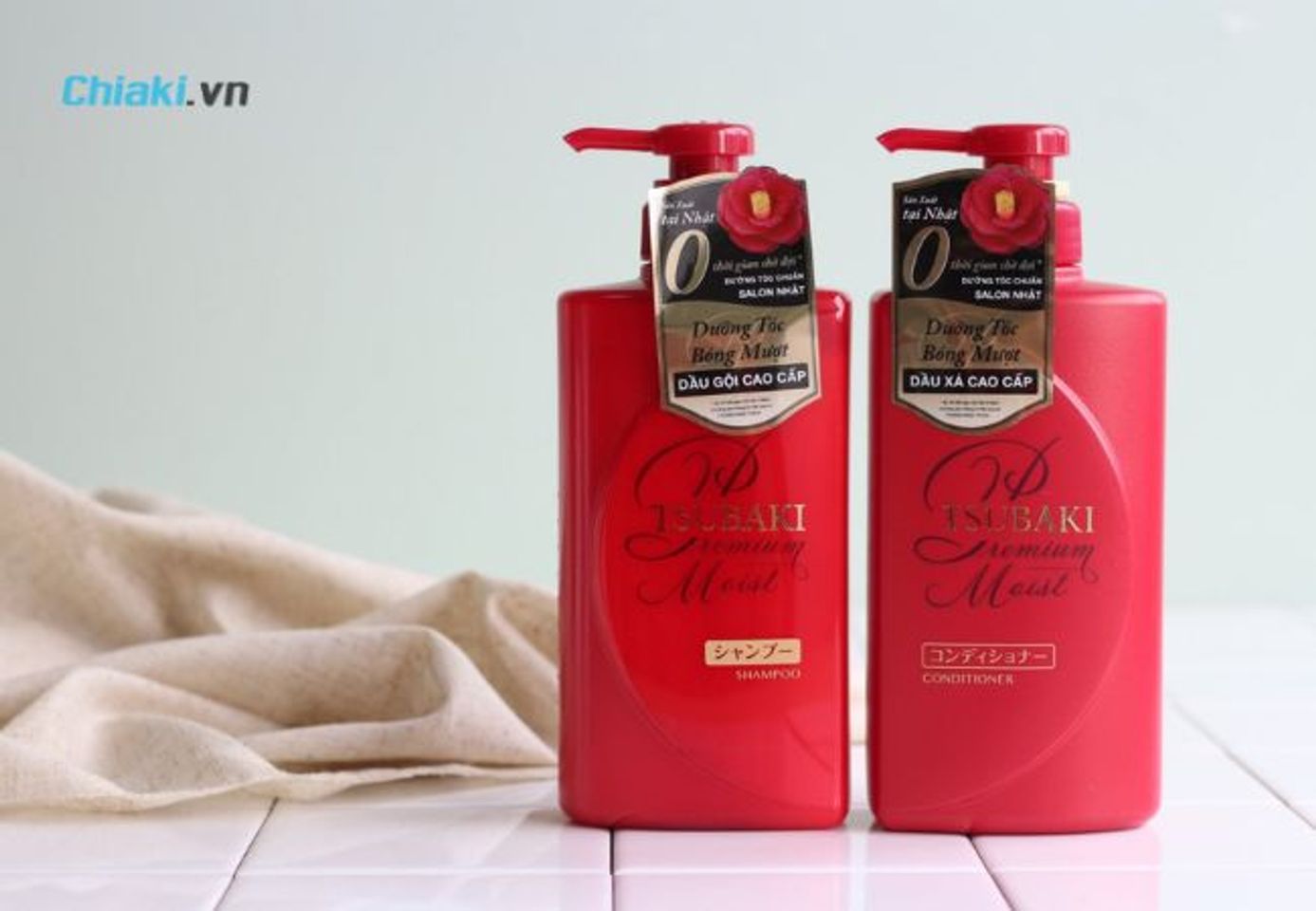 Bộ gội xả Tsubaki Premium Moist