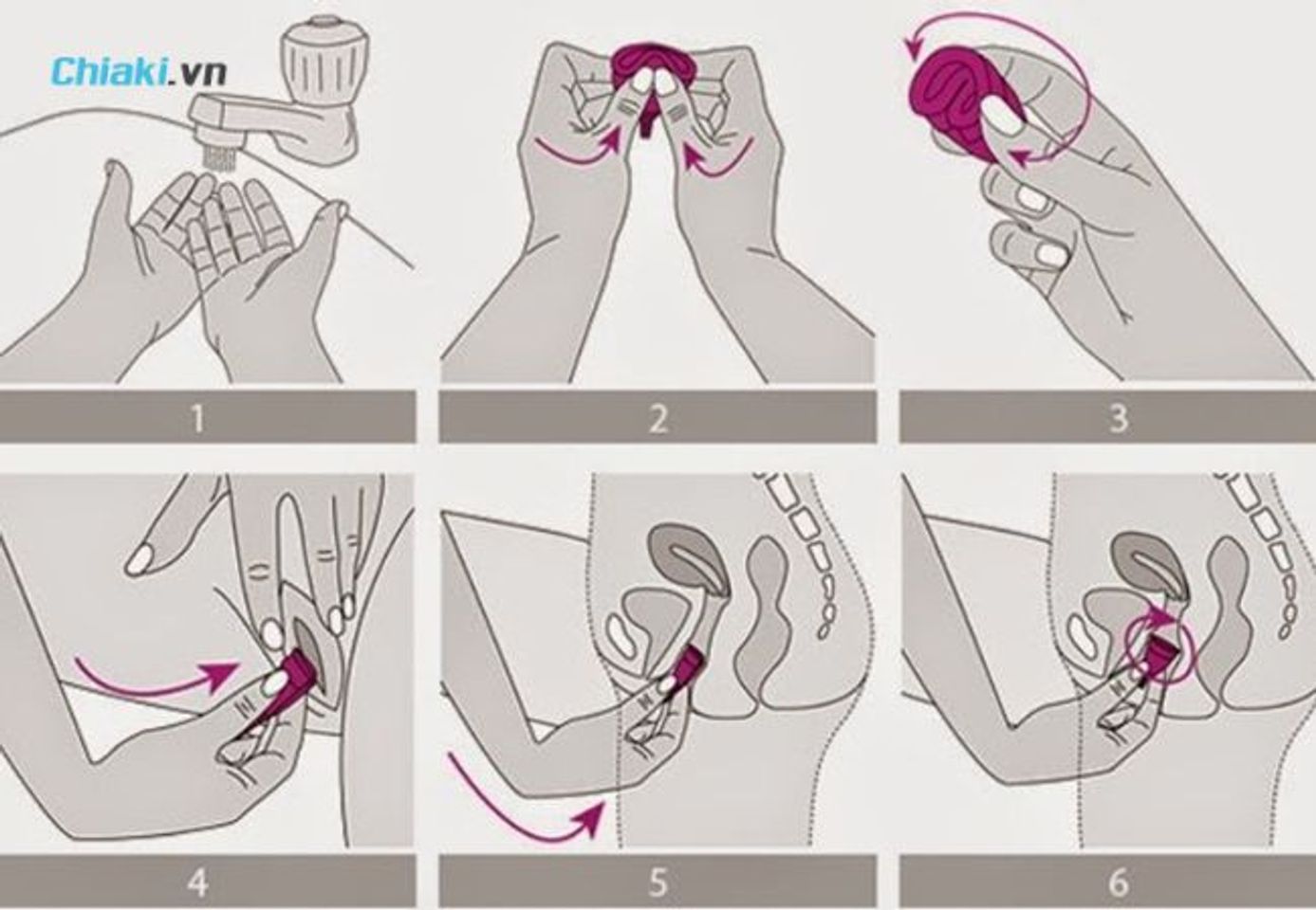 C&aacute;ch đặt cốc nguyệt san kh&ocirc;ng bị r&ograve; rỉ, bị lệch đ&uacute;ng c&aacute;ch