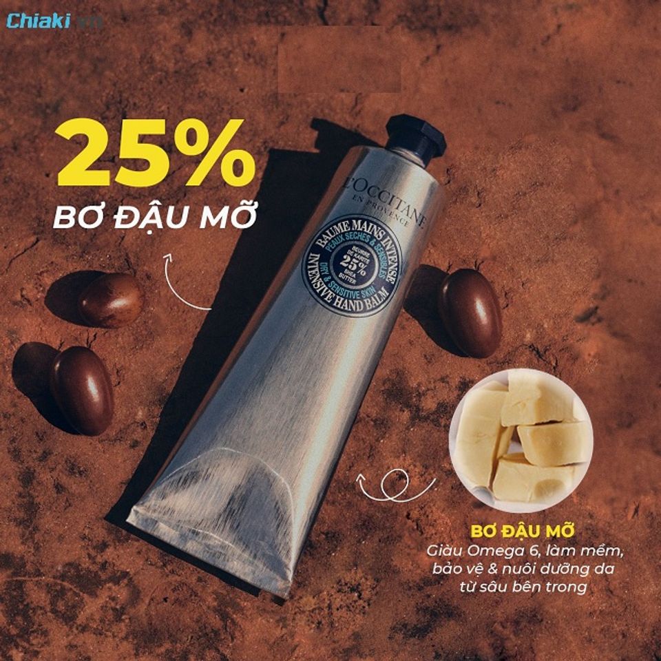 Kem dưỡng da tay L'occitane bơ hạt mỡ dưỡng ẩm tốt cho da tay