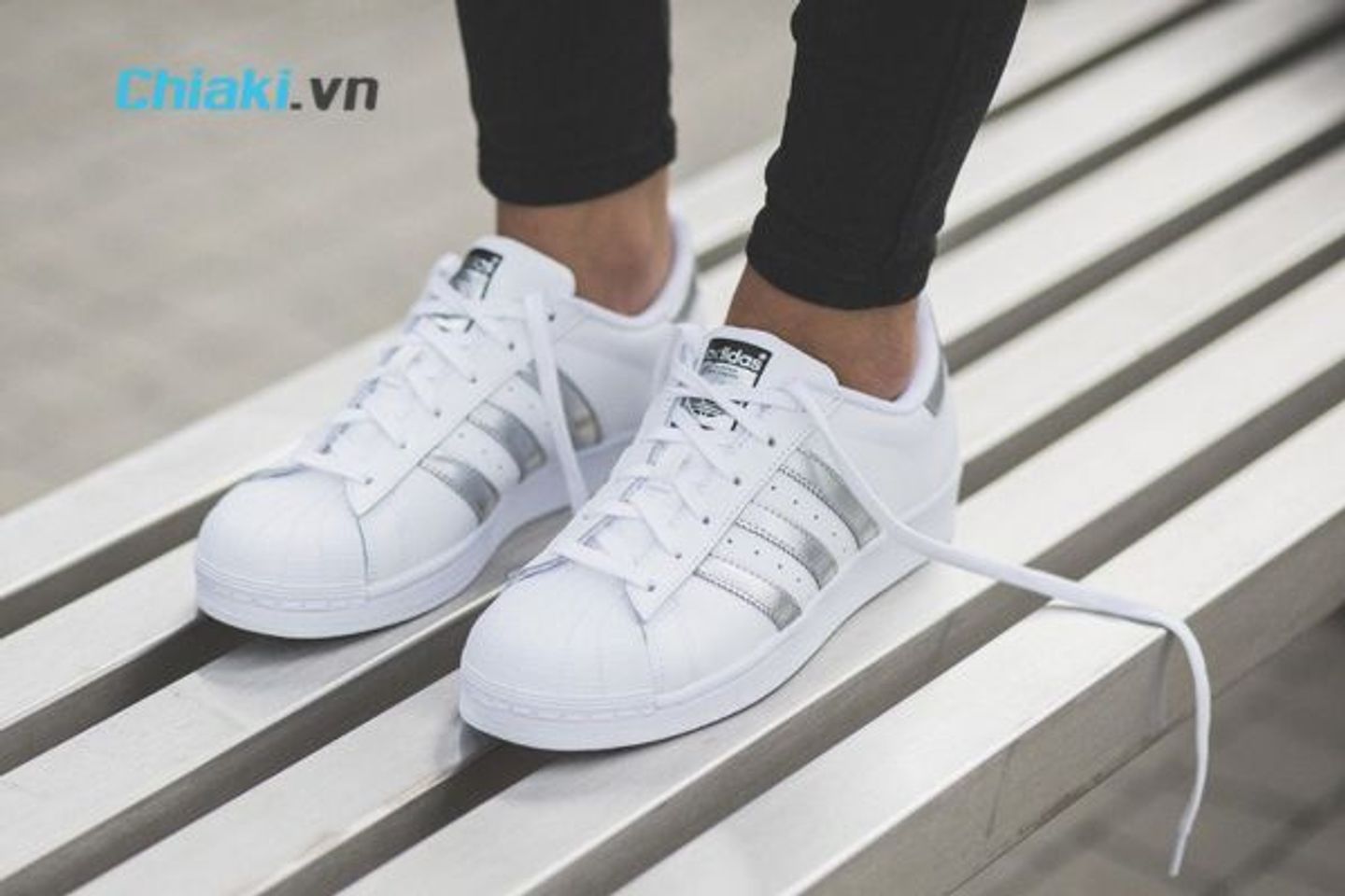 Adidas Originals Superstar White Silver Metallic
