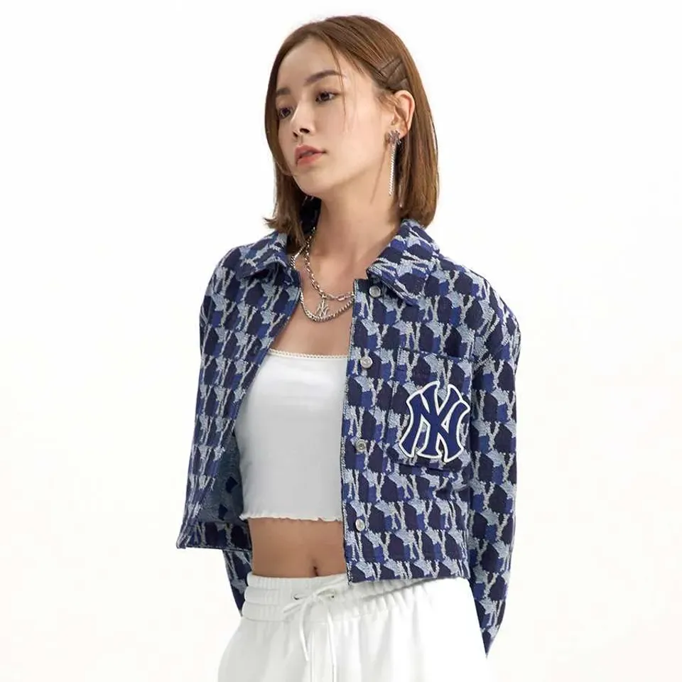&Aacute;o kho&aacute;c MLB Monogram Jacquard Denim 3FDKM0224-50NYD