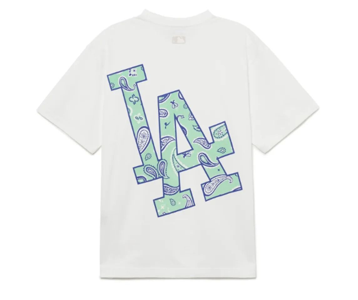 Áo thun MLB Paisley Clipped Logo LA Dodgers