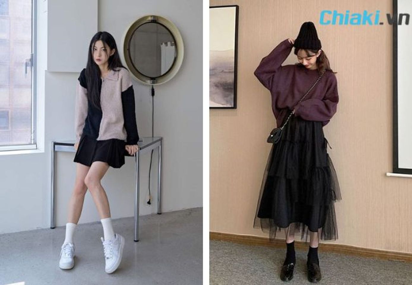 c&aacute;ch phối gi&agrave;y với tất cho nữ c&oacute; m&agrave;u tương đồng