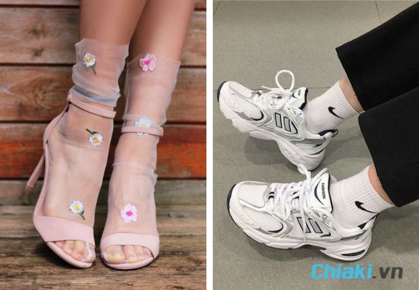 c&aacute;ch phối gi&agrave;y với tất cho nữ c&ugrave;ng phong c&aacute;ch