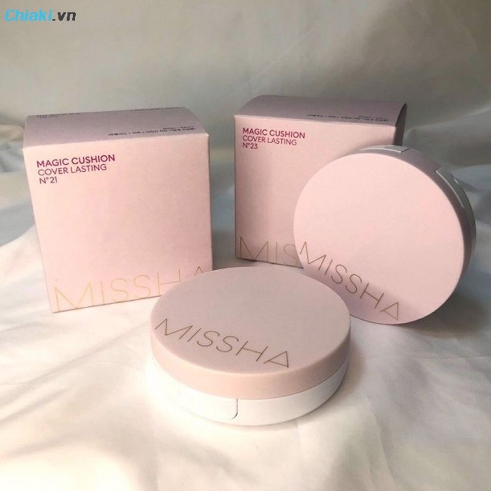 Cushion Missha Magic Cushion Cover Lasting SPF 50+ che khuyết điểm tr&ecirc;n da tốt