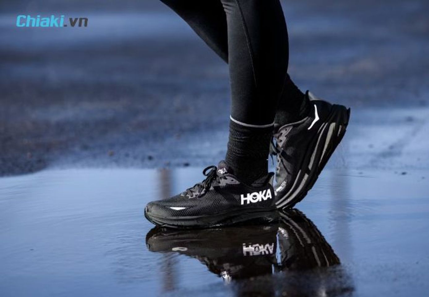 Gi&agrave;y chạy bộ nữ Hoka Clifton 9 1127896 Black