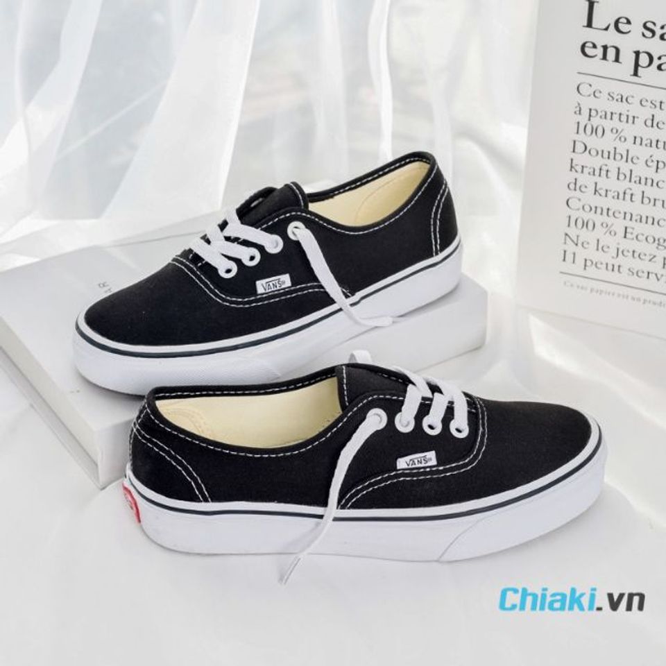 Gi&agrave;y cho học sinh Vans Authentic Shoe Black