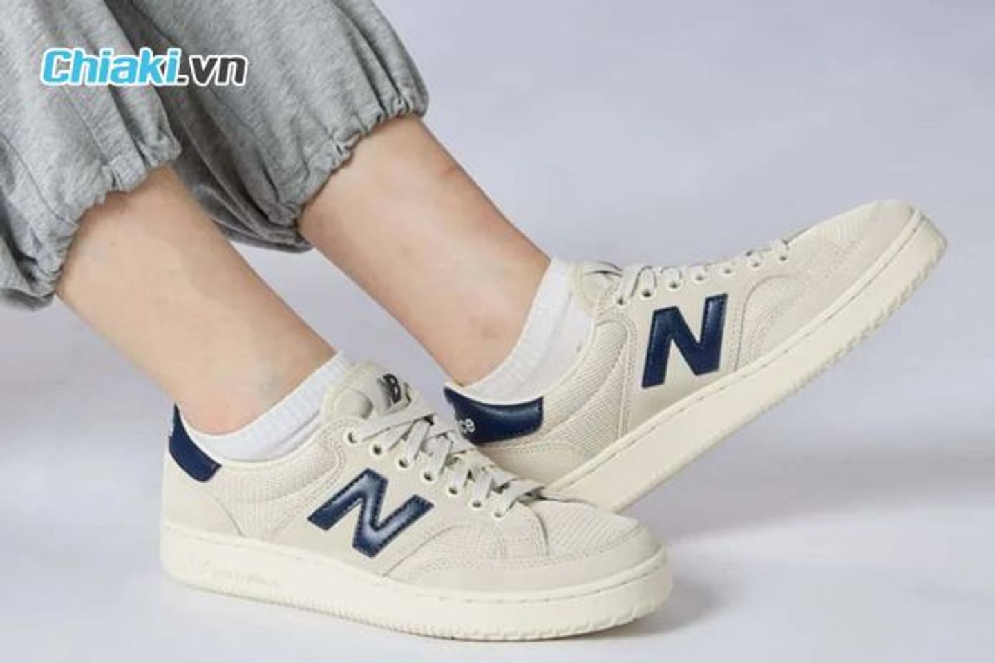 Gi&agrave;y thể thao New Balance Pro Court Beige Navy PROCTCCF-36