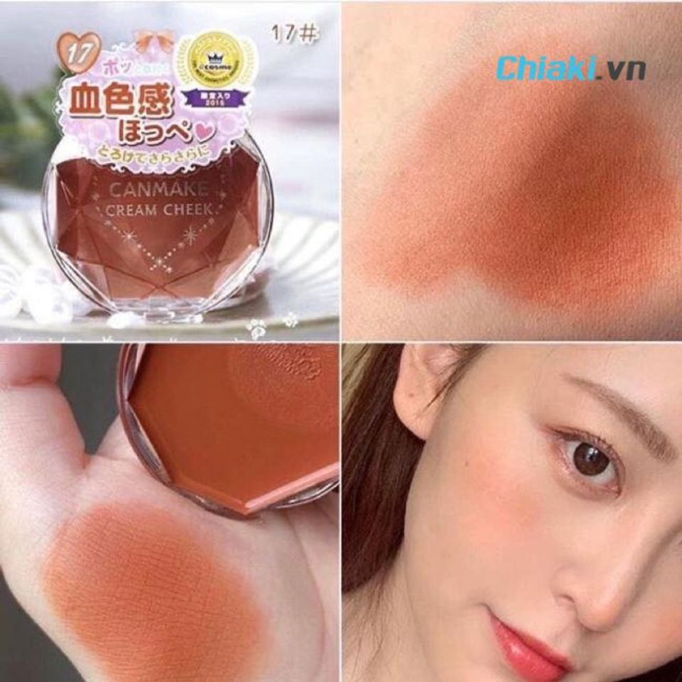 M&aacute; hồng kem Canmake Cream Cheek