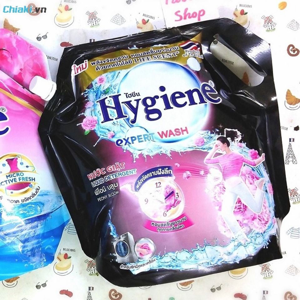 Nước giặt thơm l&acirc;u hương nước hoa Hygiene sang trọng, quyến rũ 