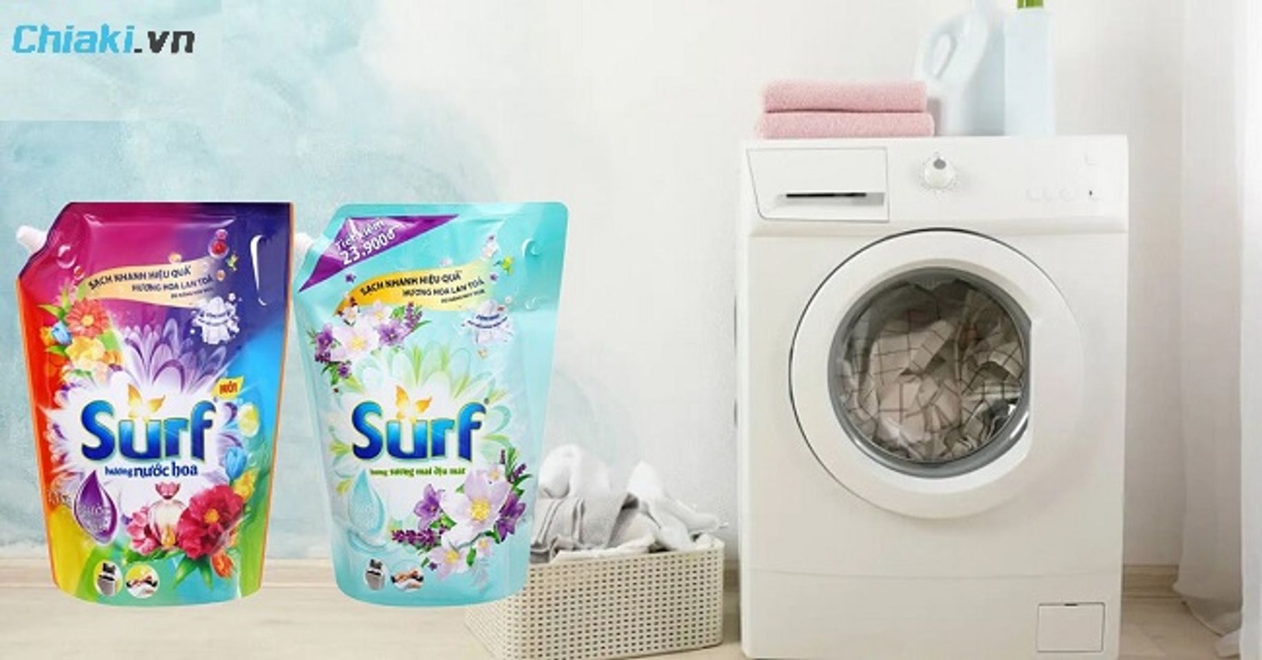 Nước giặt thơm l&acirc;u kh&ocirc;ng cần xả Surf sử dụng c&ocirc;ng nghệ giữ hương ti&ecirc;n tiến