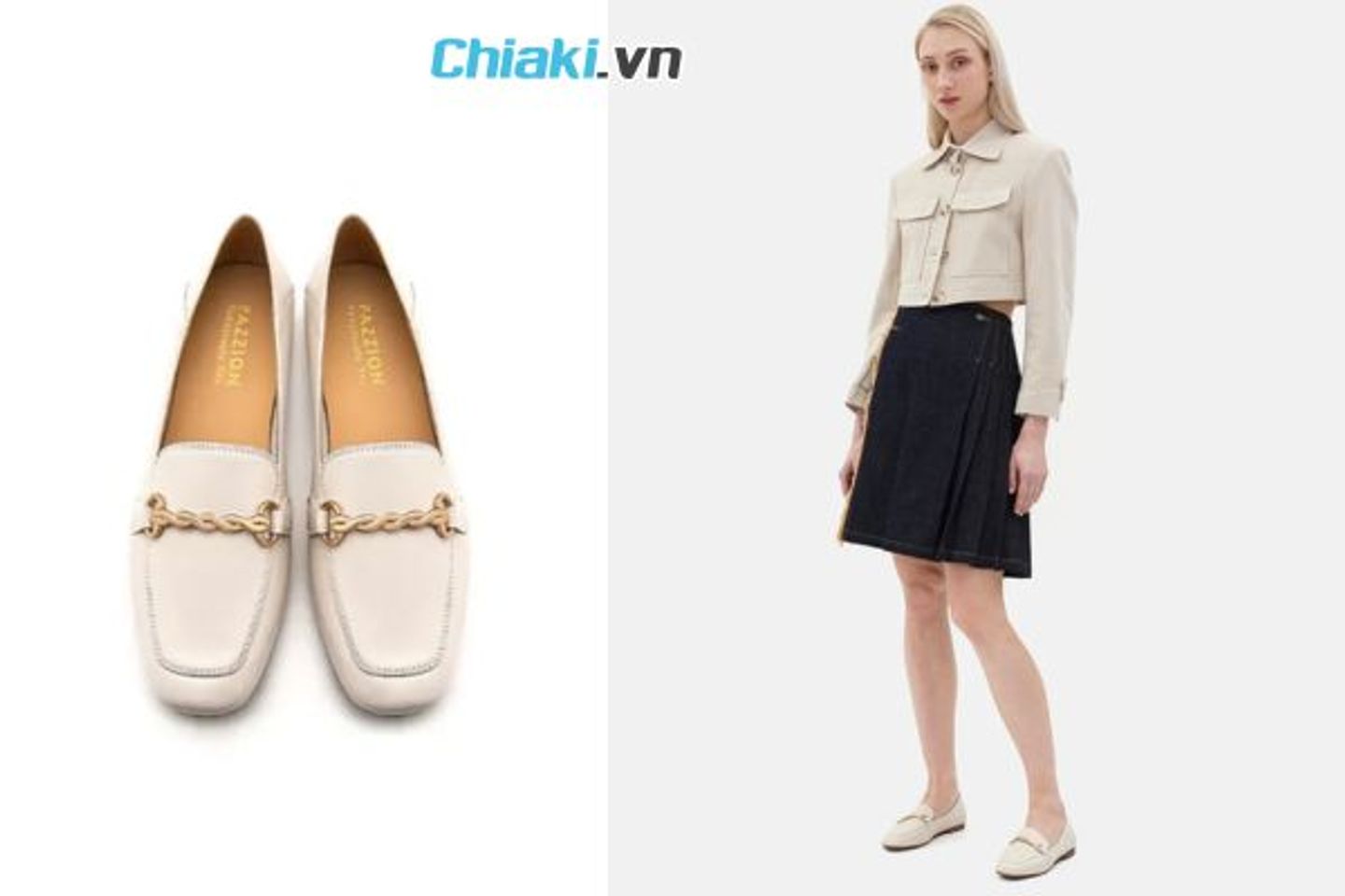 Pazzion Lulu's lambskin loafers 1502-3BEG038