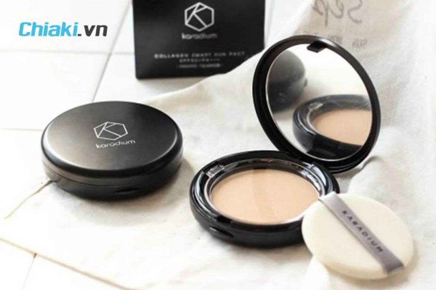 Phấn phủ chống nắng Karadium Collagen Smart Sun Pact