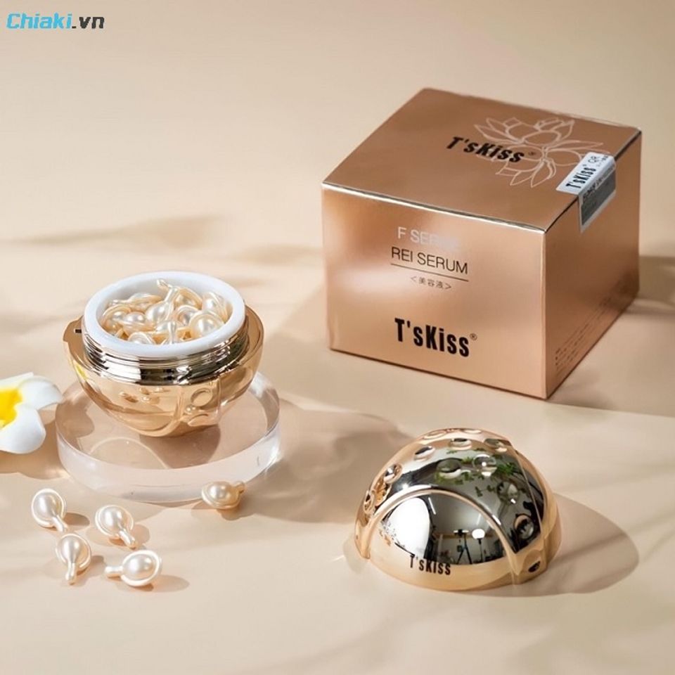 Serum tế b&agrave;o gốc Rei Serum T's Kiss giảm c&aacute;c dấu hiệu l&atilde;o h&oacute;a