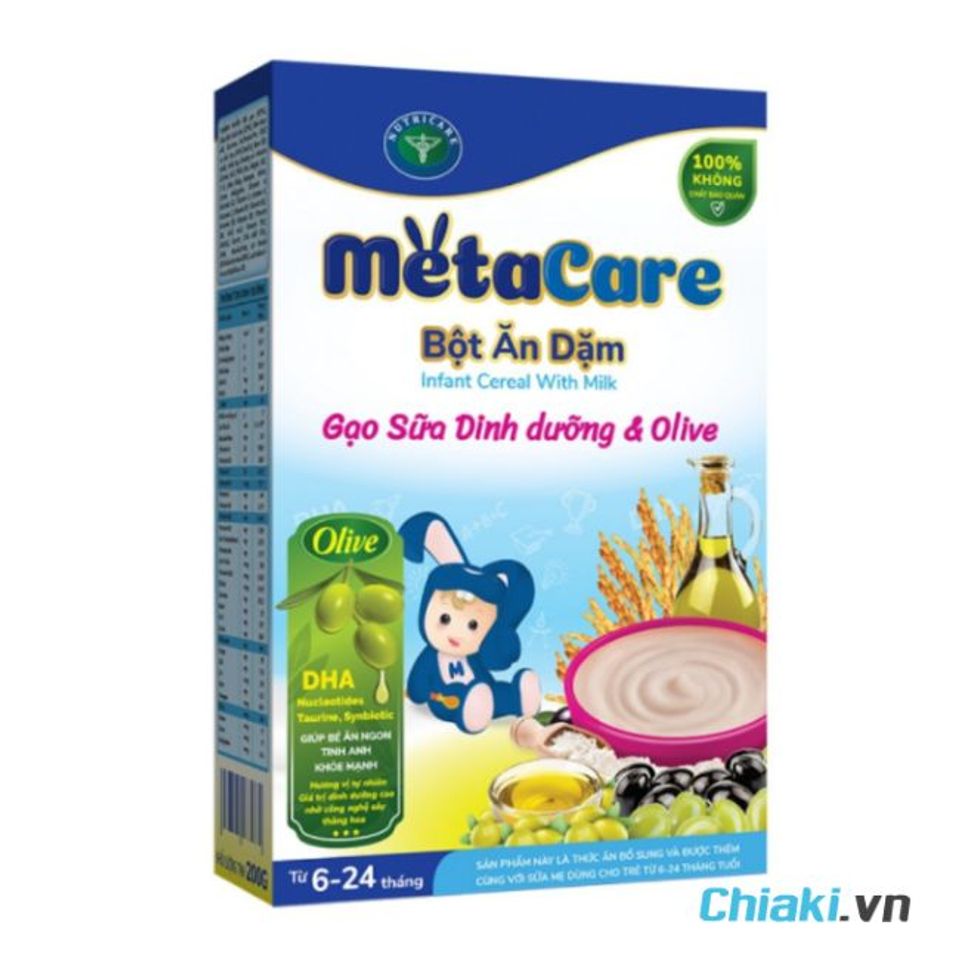 Bột ăn dặm cho b&eacute; 6 th&aacute;ng tuổi Metacare